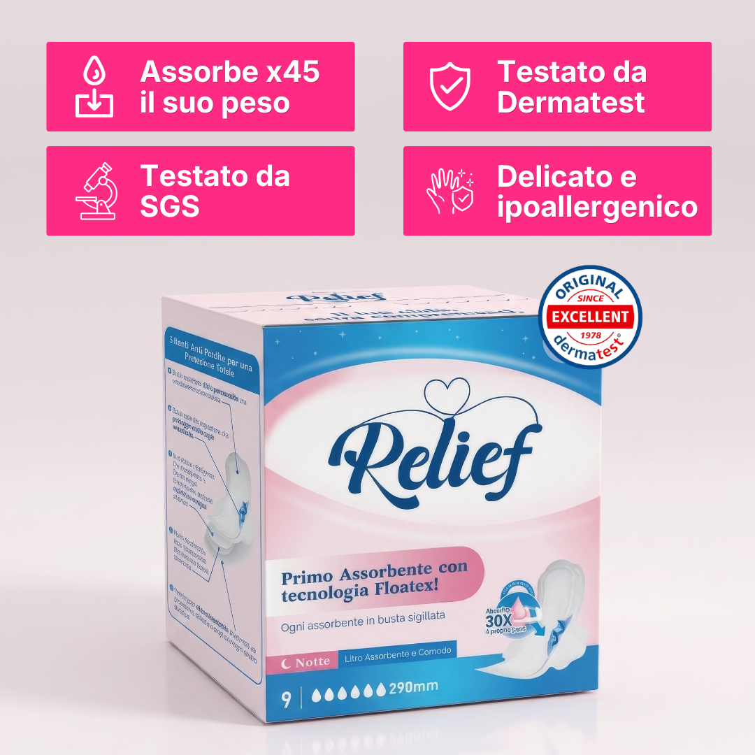 Assorbenti Notte Relief (9pz)